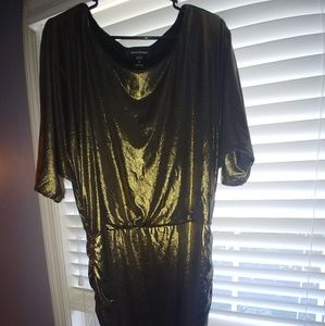 Gold foil dress